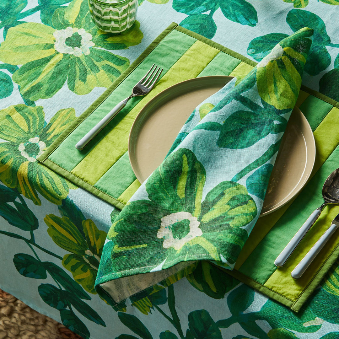 Stripe Green Placemats