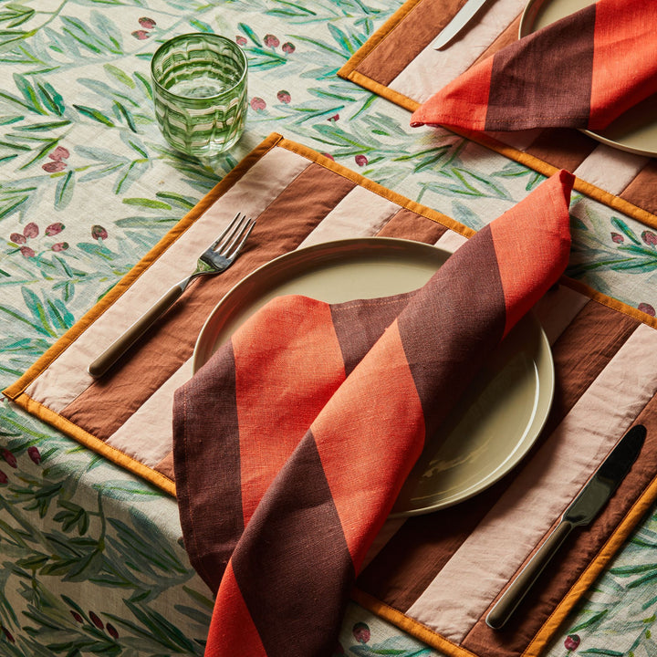 Stripe Brown Placemats