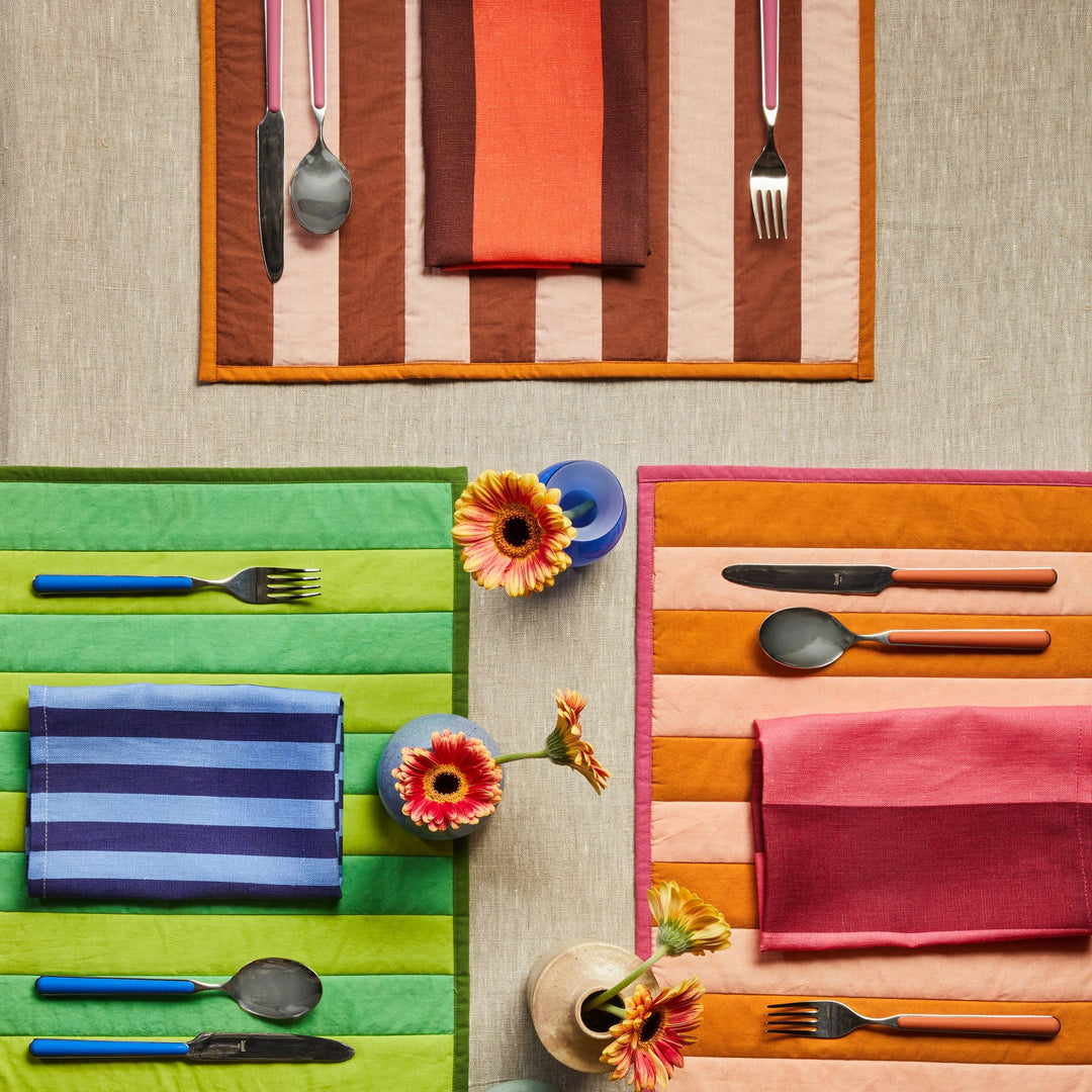 Stripe Brown Placemats