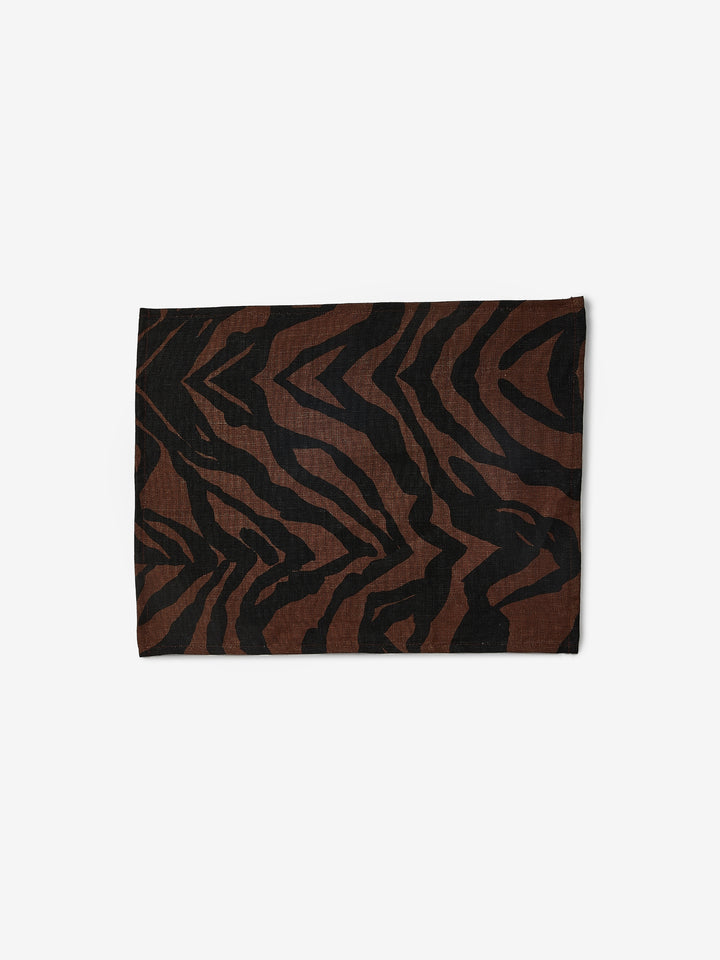 Zebra Chocolate Placemat Set
