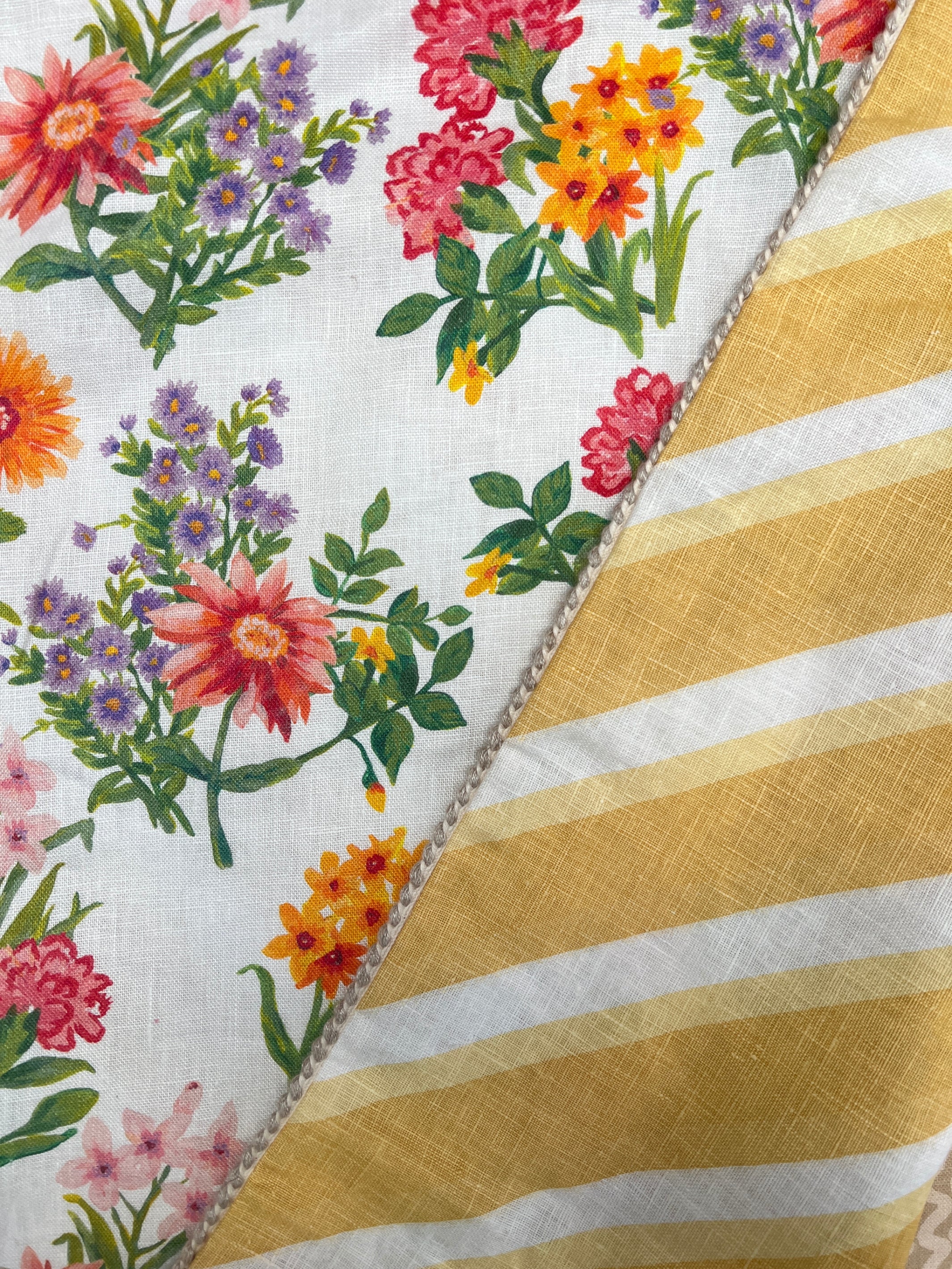Dina Stripe Vanilla 60cm Cushion - Almost Perfect