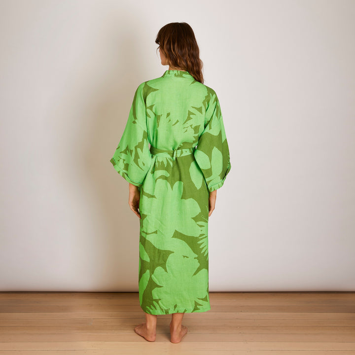 Carmine Green Robe