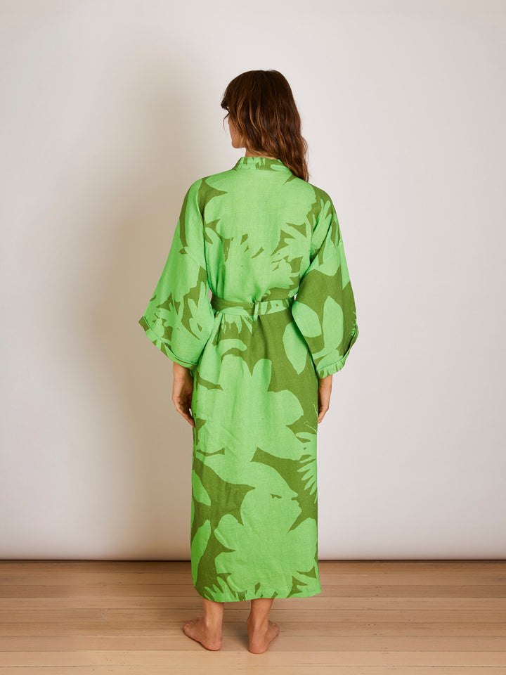 Carmine Green Robe