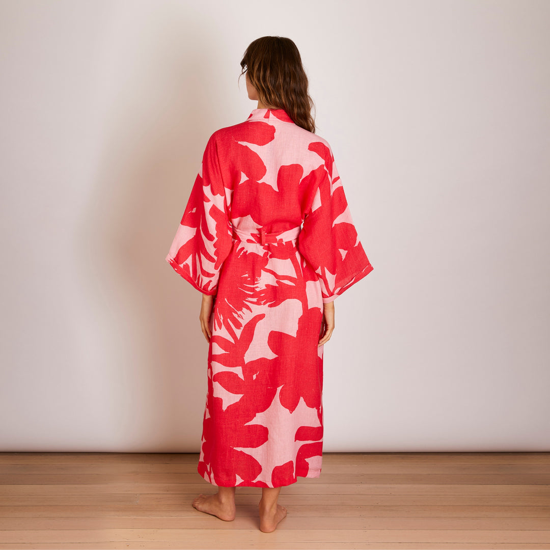 Carmine Pink Robe