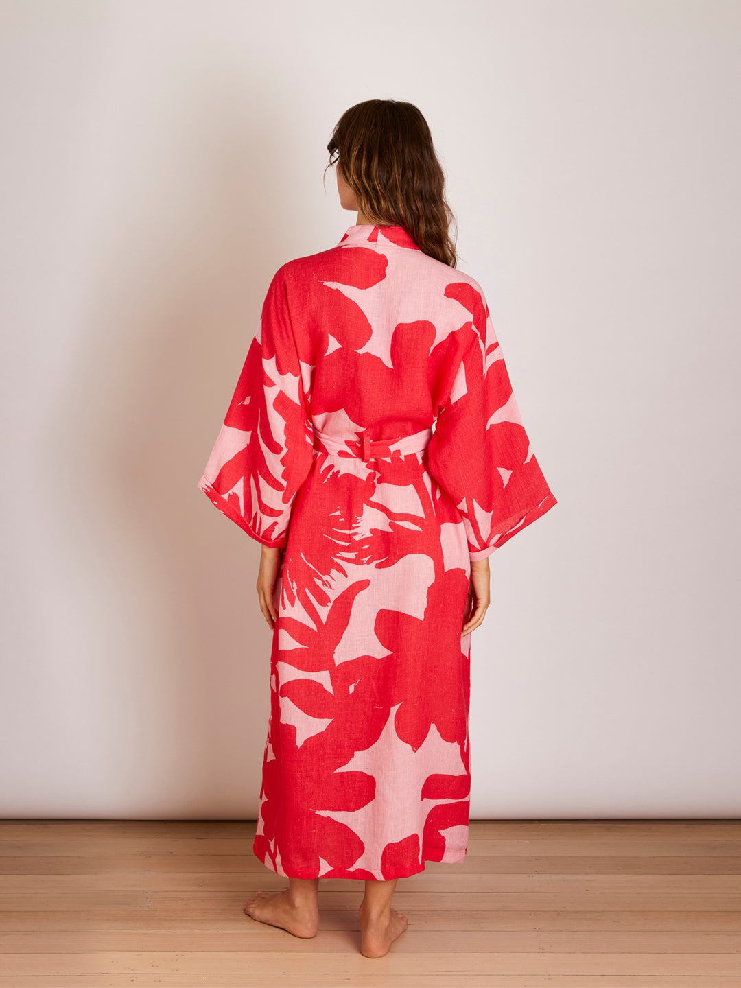 Carmine Pink Robe
