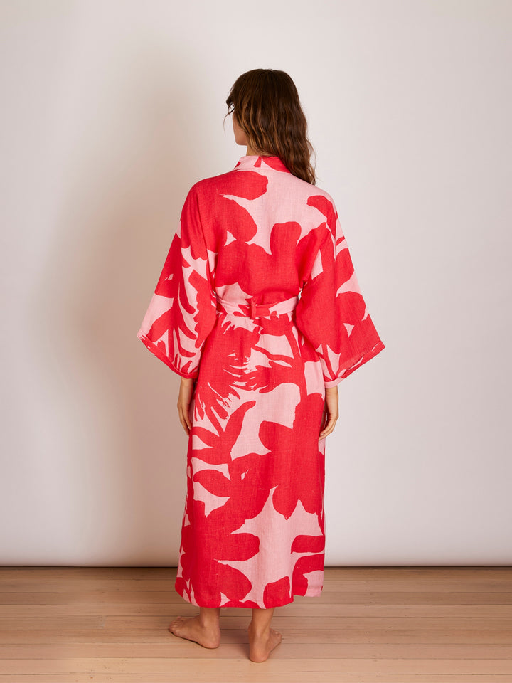 Carmine Pink Robe