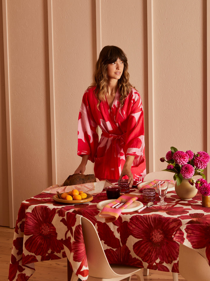Carmine Pink Robe