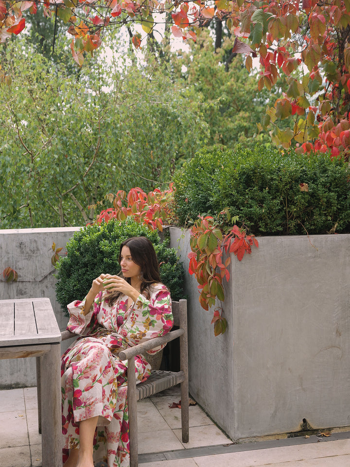 Lupin Multi Linen Robe