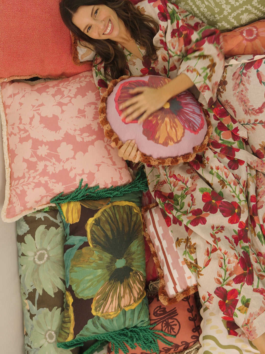 Lupin Multi Linen Robe