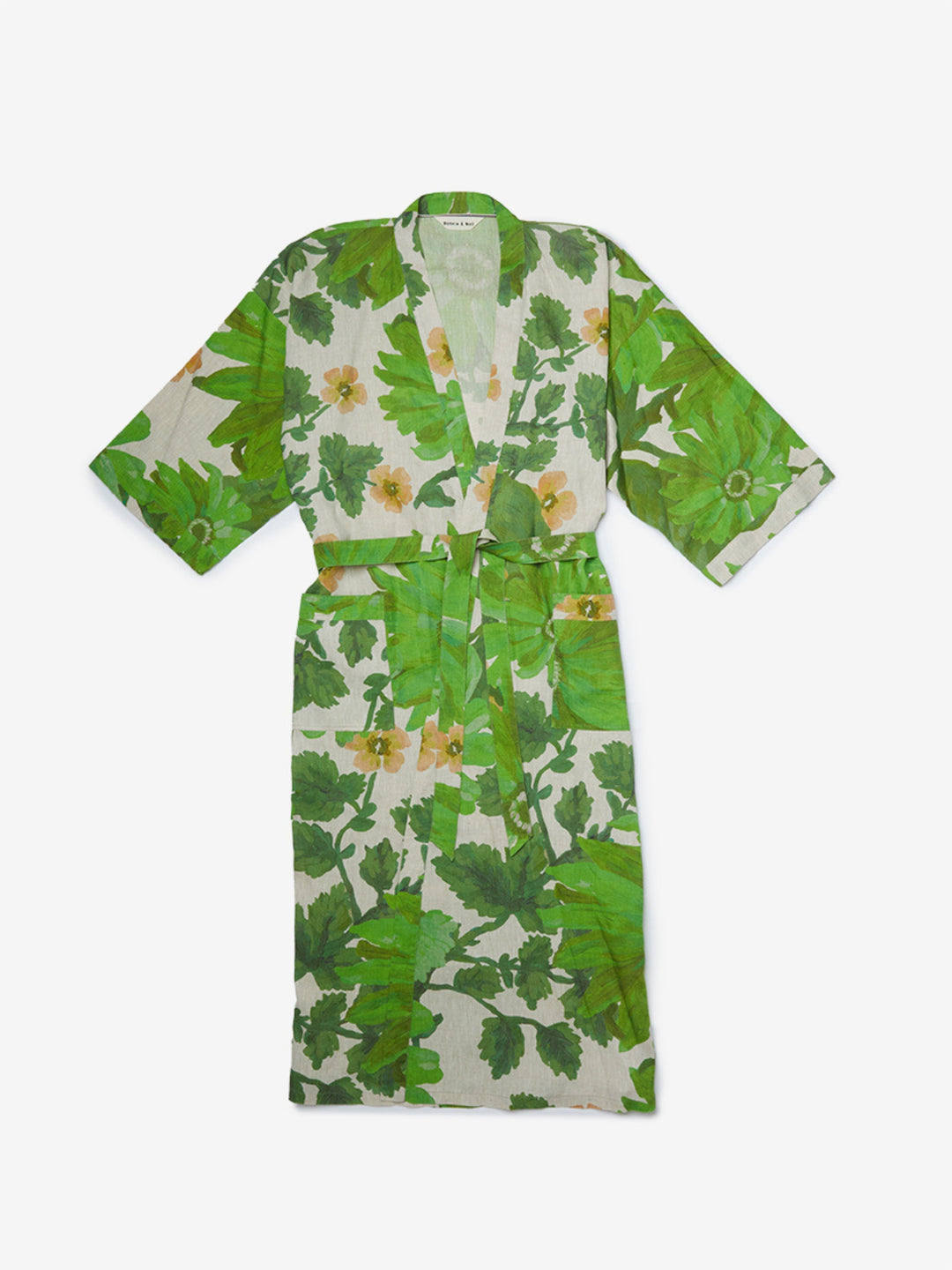Marigold Leaf Linen Robe