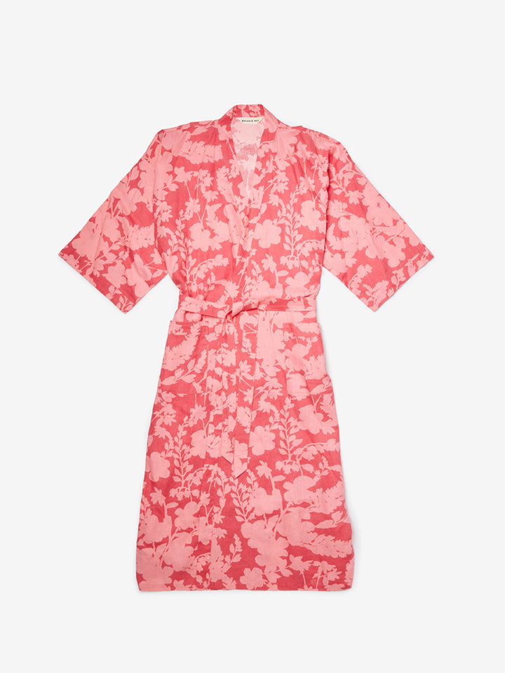 Petal Pink Linen Robe