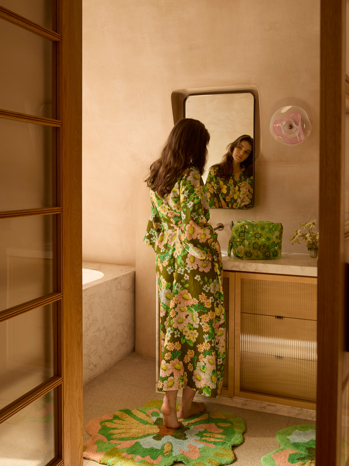 Buttercup Olive Linen Robe