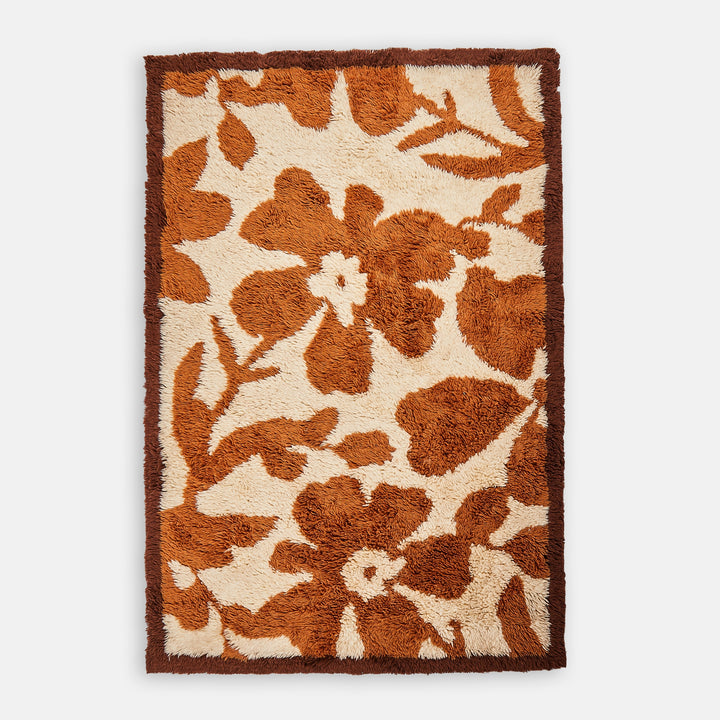 Hibiscus Cocoa Wool Rug