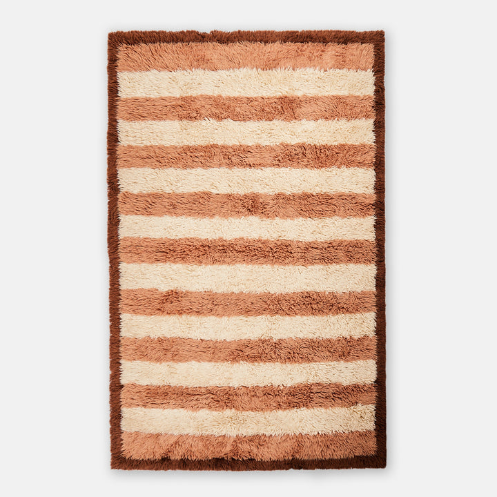 Stripe Cocoa Wool Rug