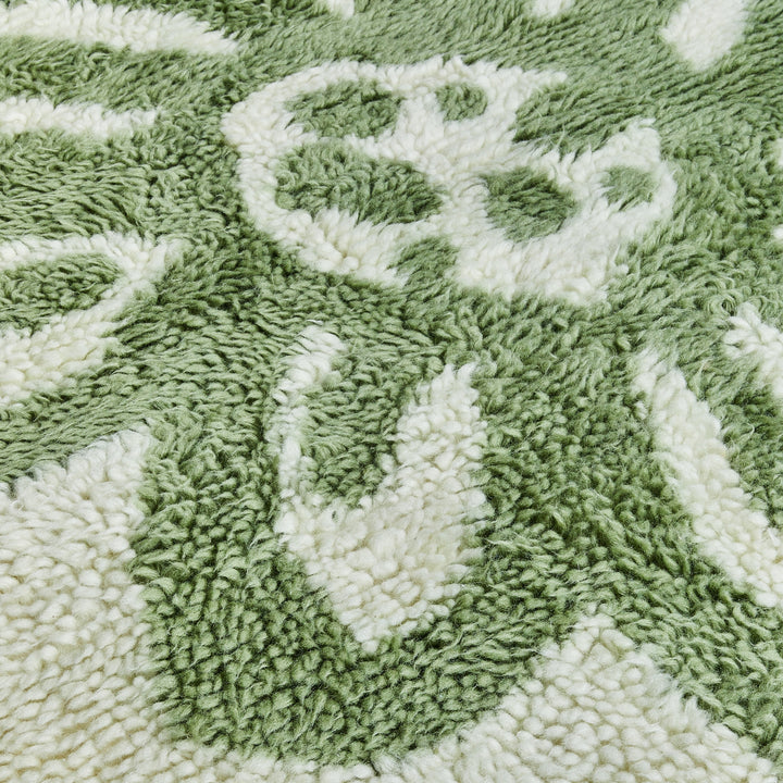 Daisy Khaki Wool Rug