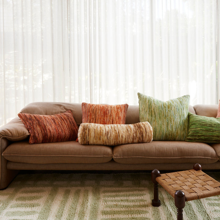 Grid Mint Wool Rug