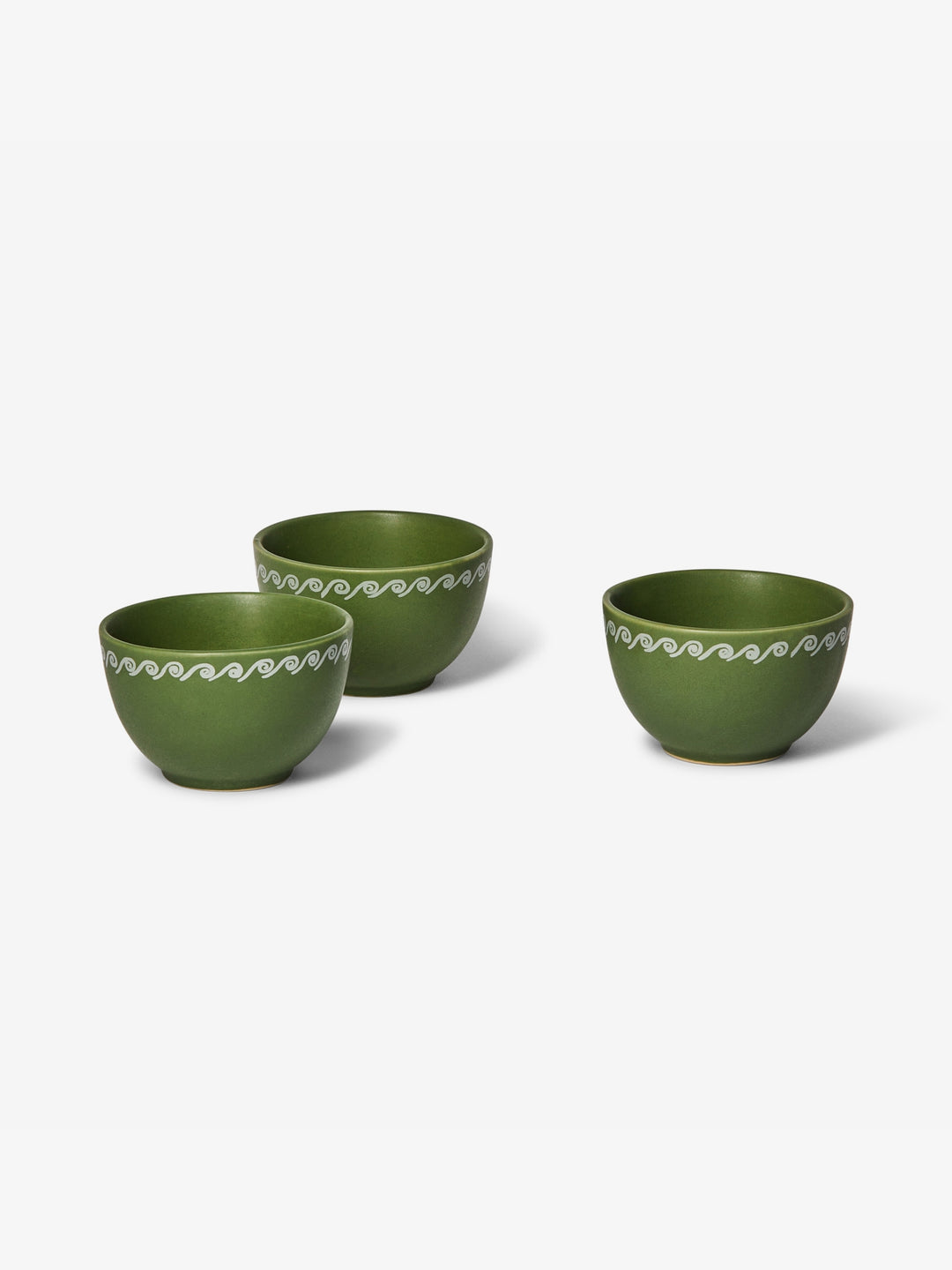 Vines Green Small Bowl Set