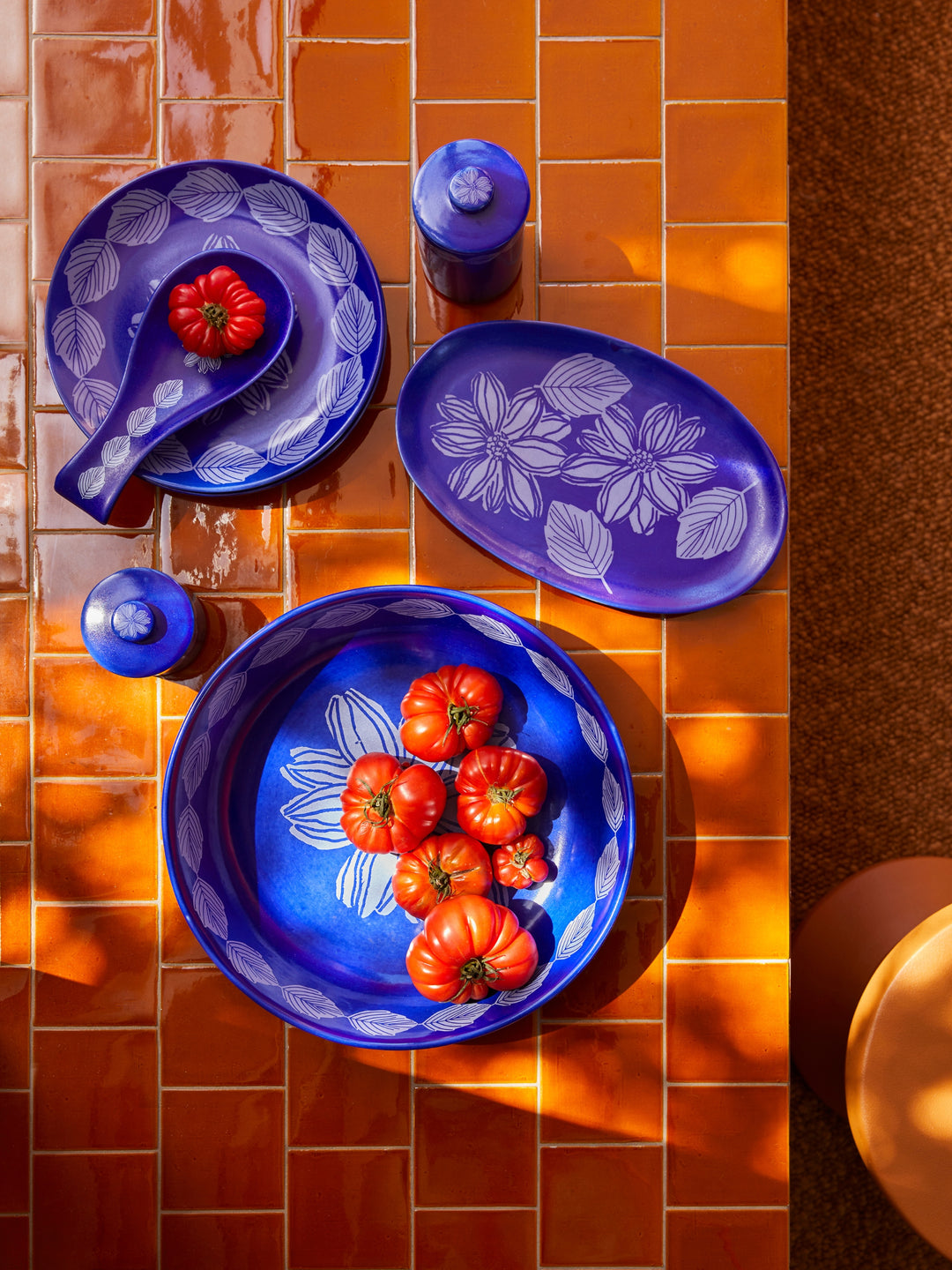 Margot Cobalt Large Salad Bowl - Almost Perfect