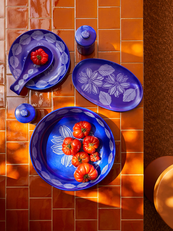 Margot Cobalt Large Salad Bowl - Almost Perfect