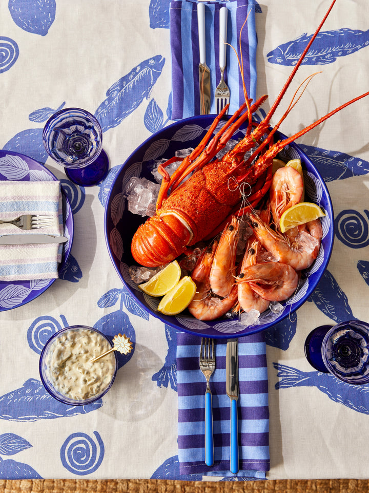 Margot Cobalt Large Salad Bowl - Almost Perfect