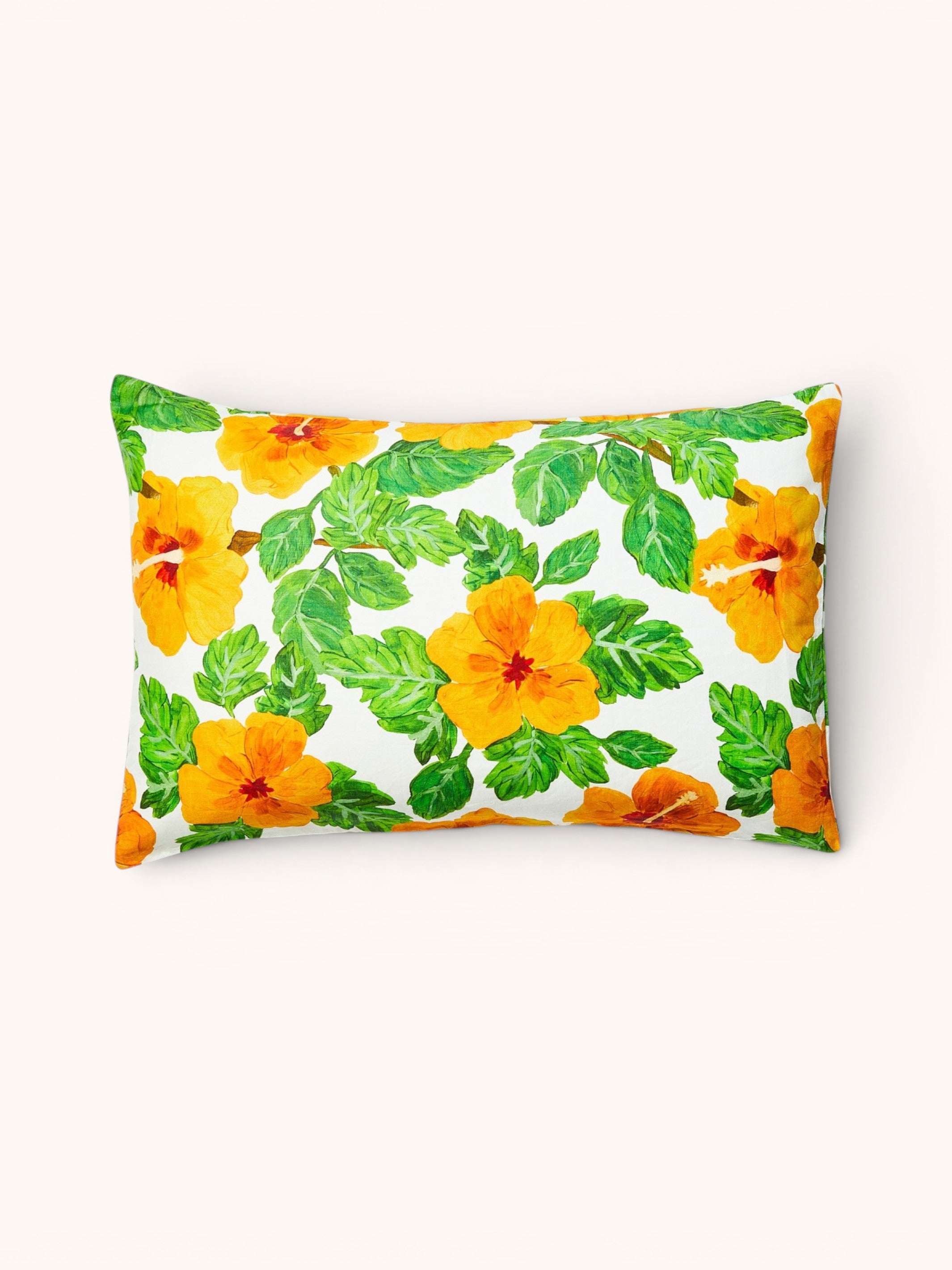 Hibiscus Yellow Standard Pillowcases - Almost Perfect
