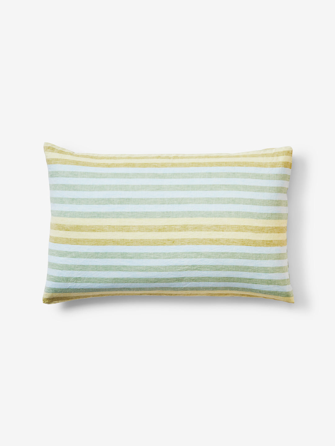 Stripe Blue Green Linen Standard Pillowcases