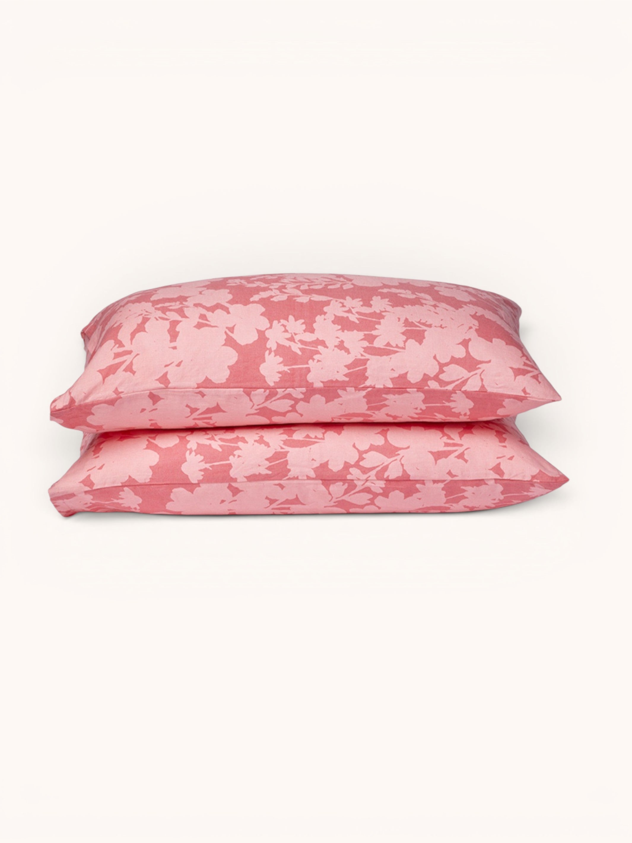Petal Pink Linen Standard Pillowcases