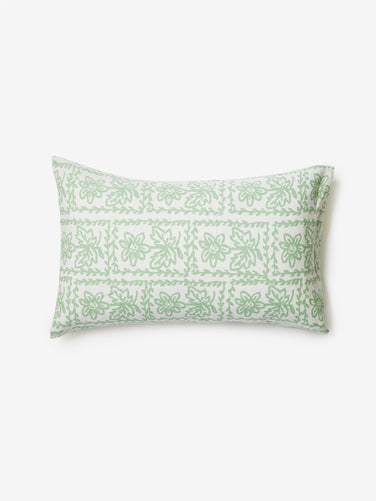 Daisy Sage Linen Standard Pillowcases
