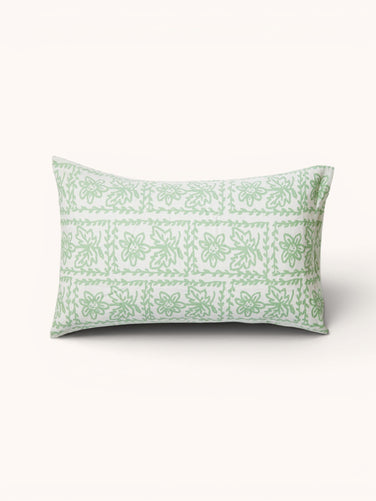 Daisy Sage Linen Standard Pillowcases