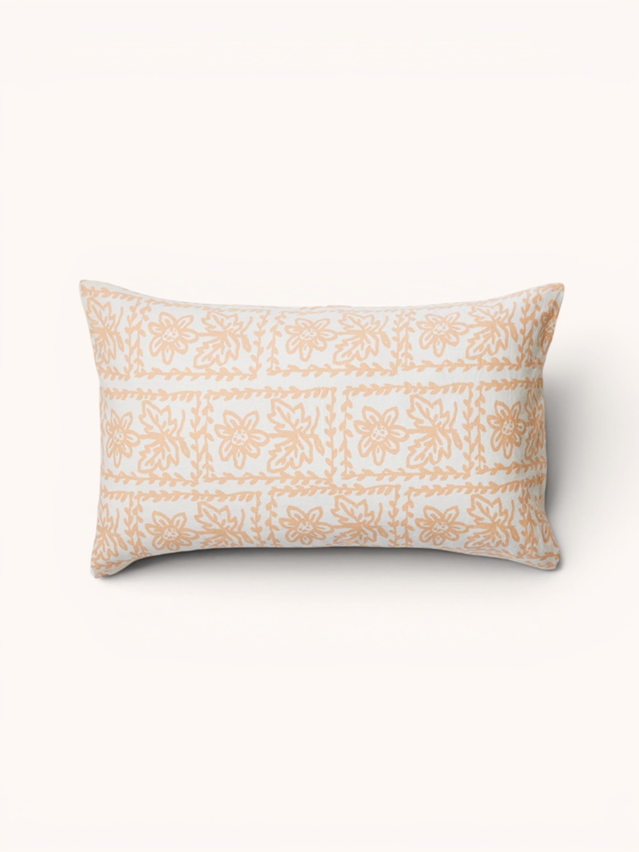 Daisy Buff Linen Standard Pillowcases