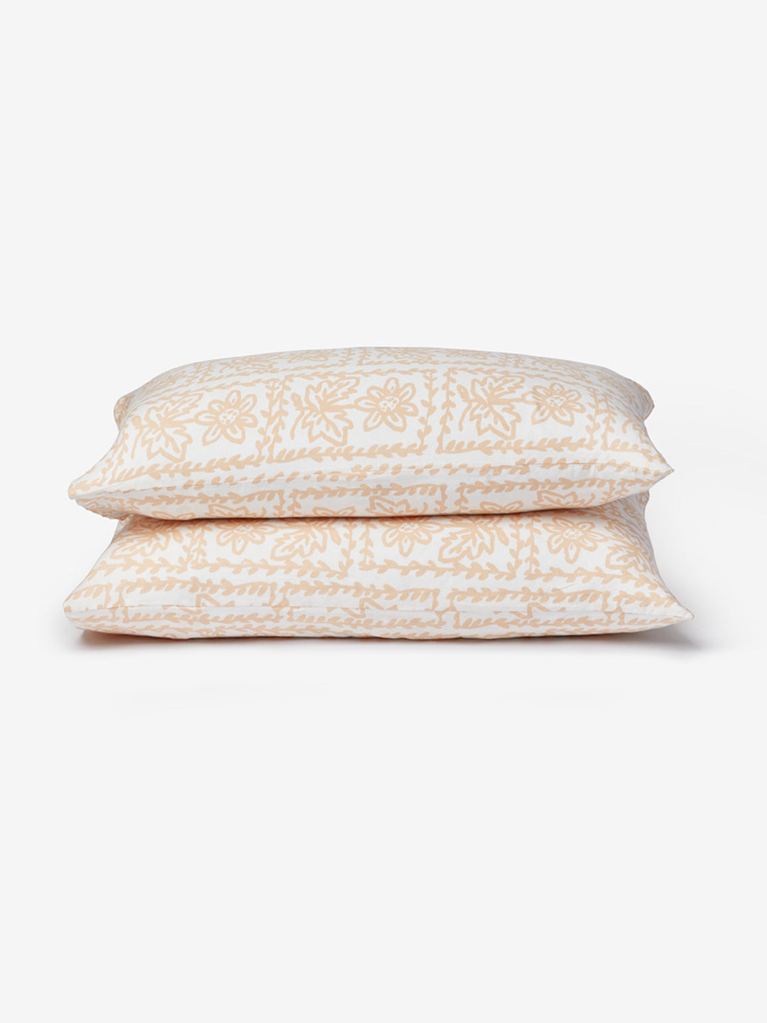Daisy Buff Linen Standard Pillowcases