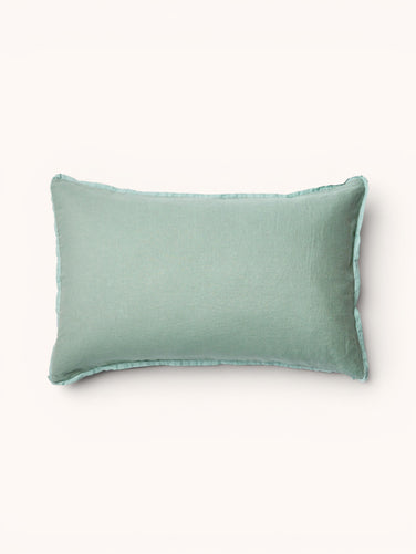 Sage & Khaki Linen Standard Pillowcases