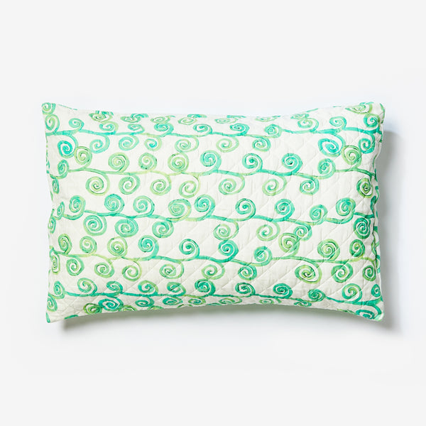 Loop Green Standard Quilted Pillowcases (set of 2)
