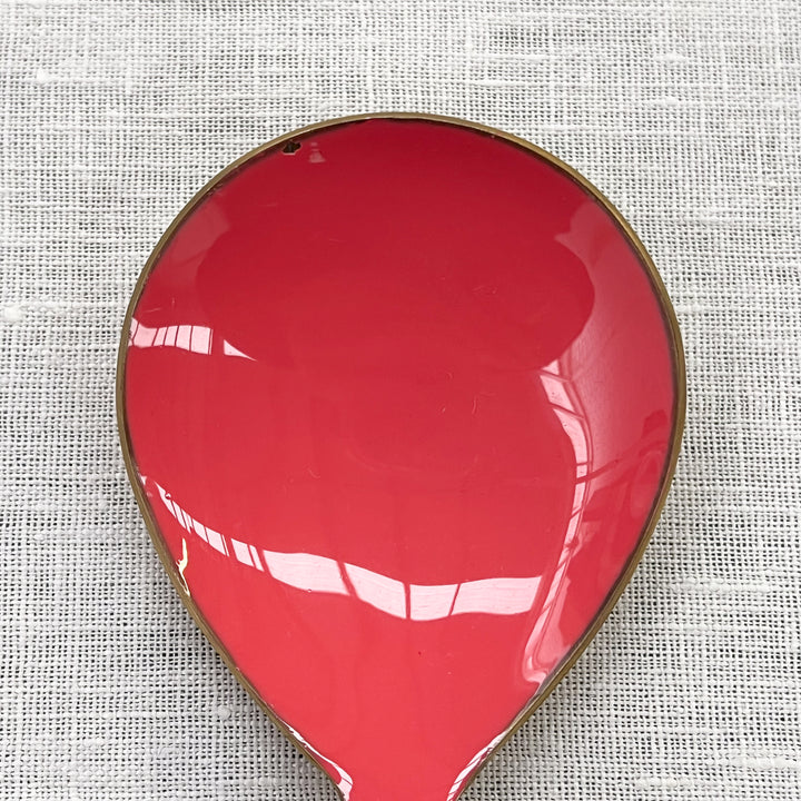 Enamel Candy Pink Salad Servers - Almost Perfect