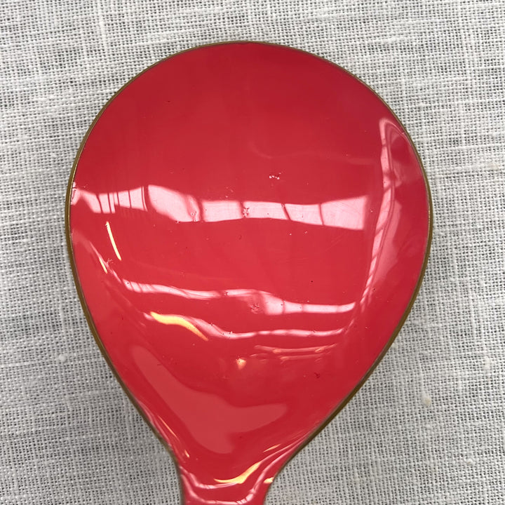 Enamel Candy Pink Salad Servers - Almost Perfect