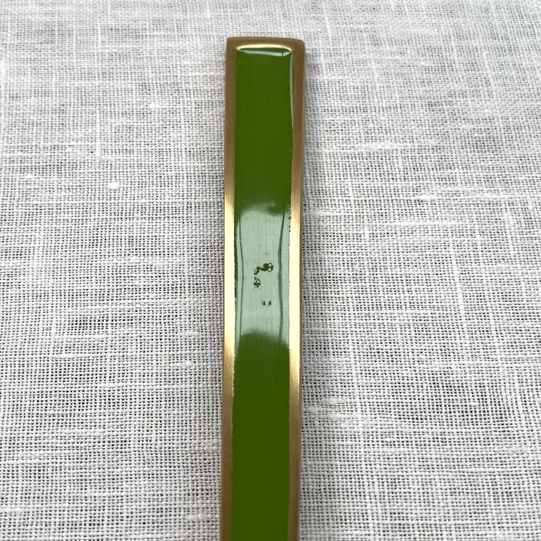 Enamel Sage Salad Servers - Almost Perfect