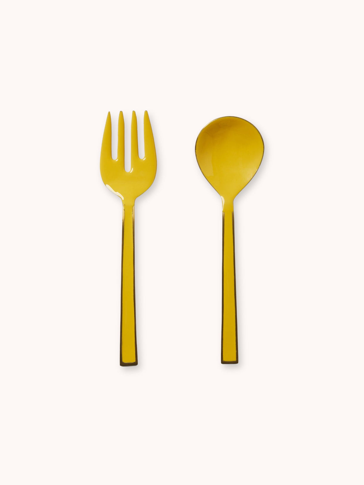 Sunny Enamel Salad Severs