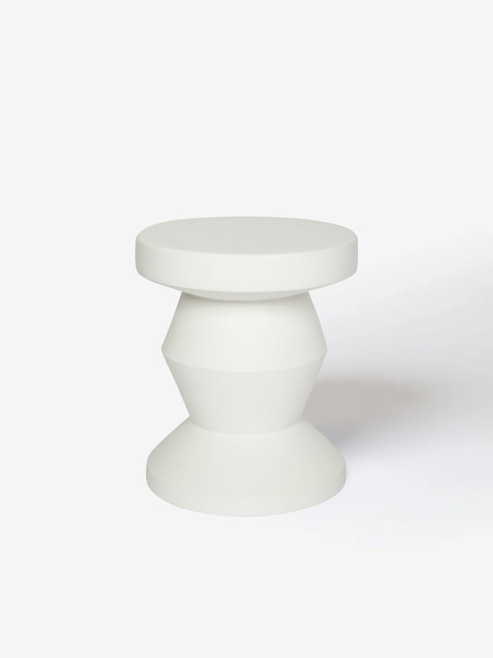 Pedestal Side Table White | Bonnie and Neil