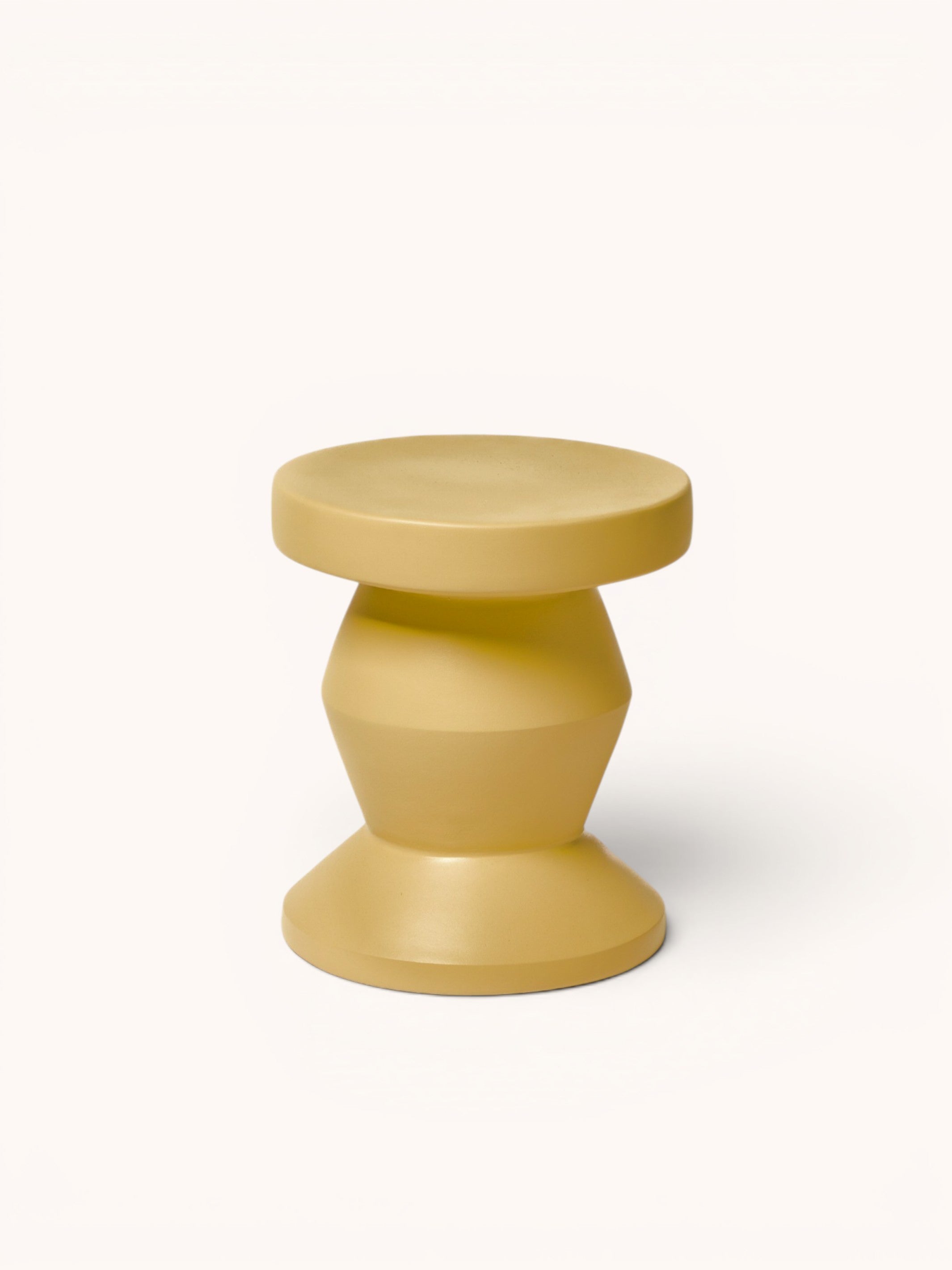 Pedestal Side Table Mustard