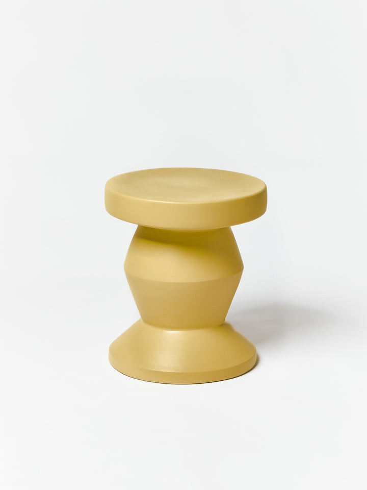 Pedestal Side Table Mustard