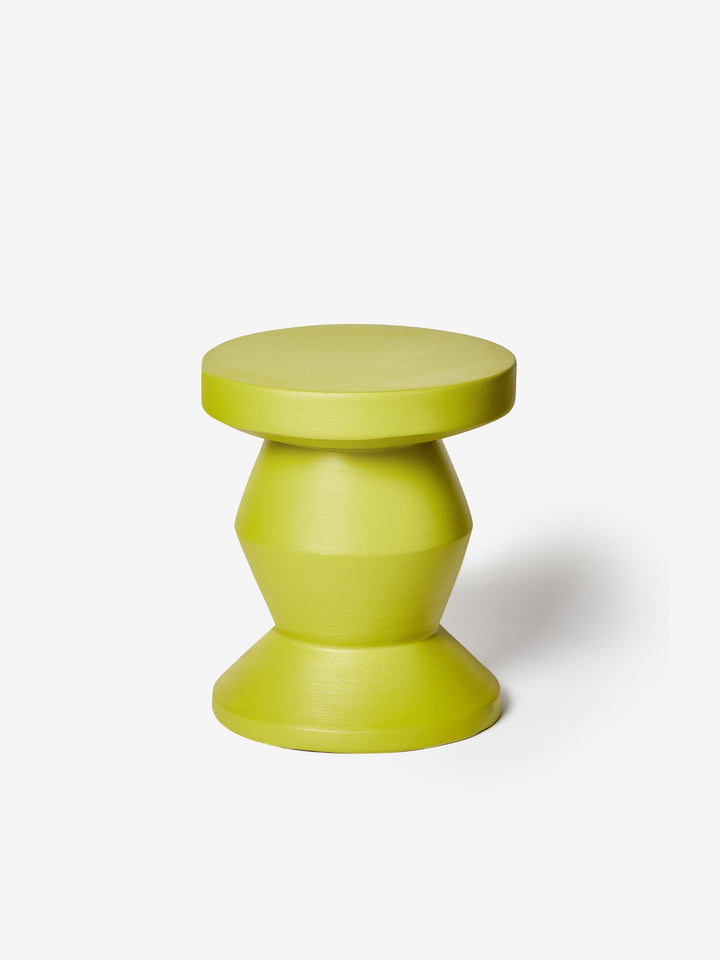 Pedestal Side Table Lime
