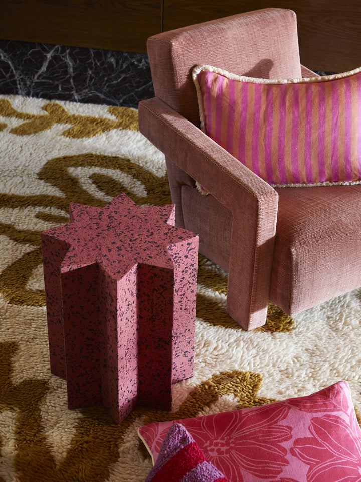Cork Star Side Table Pink - Almost Perfect