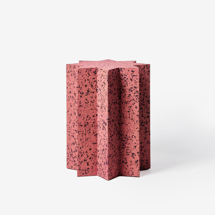 Cork Star Side Table Pink