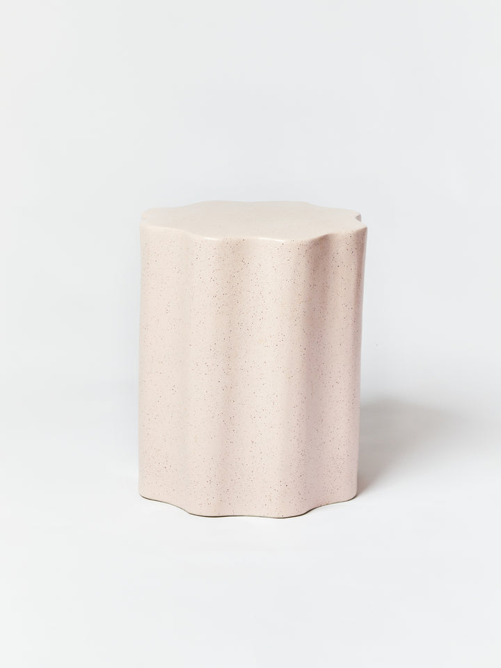 Wave Side Table Speckle Soft Pink - Almost Perfect
