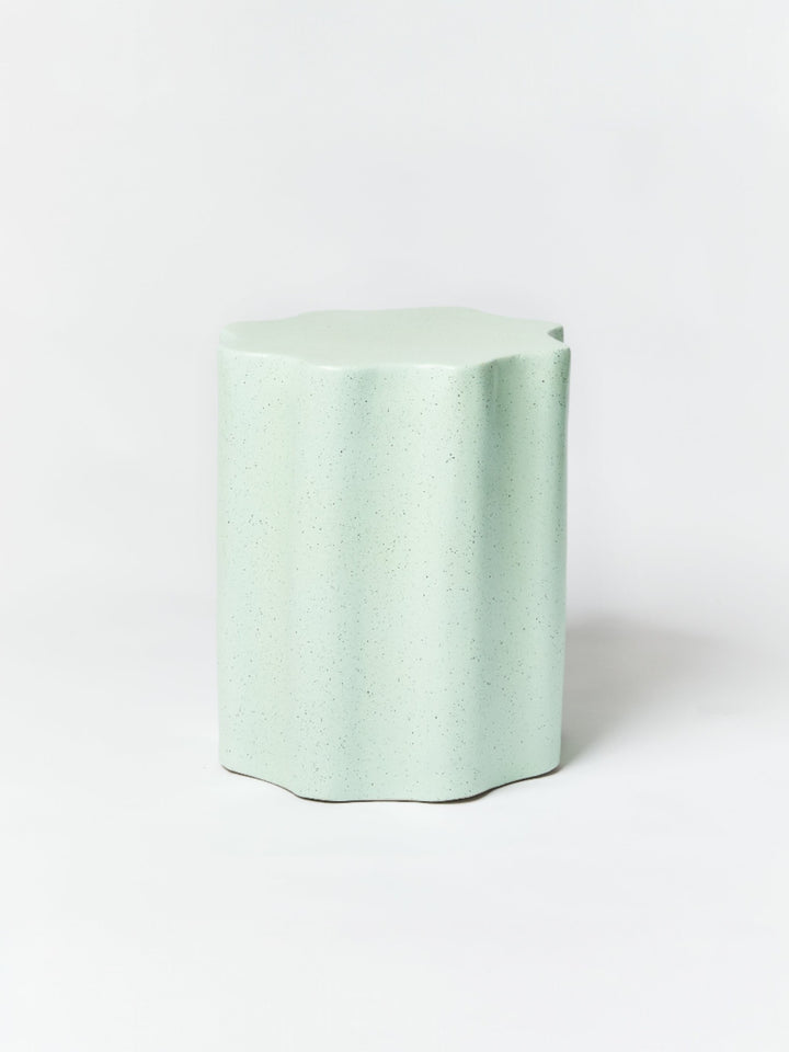 Wave Side Table Speckle Mint