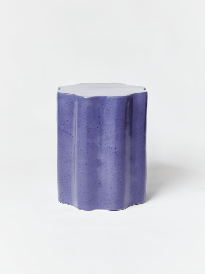 Wave Side Table Speckle Azure - Almost Perfect