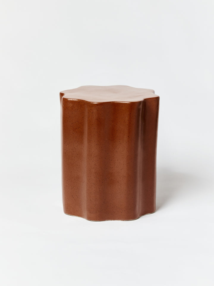 Wave Side Table Speckle Chocolate - Almost Perfect