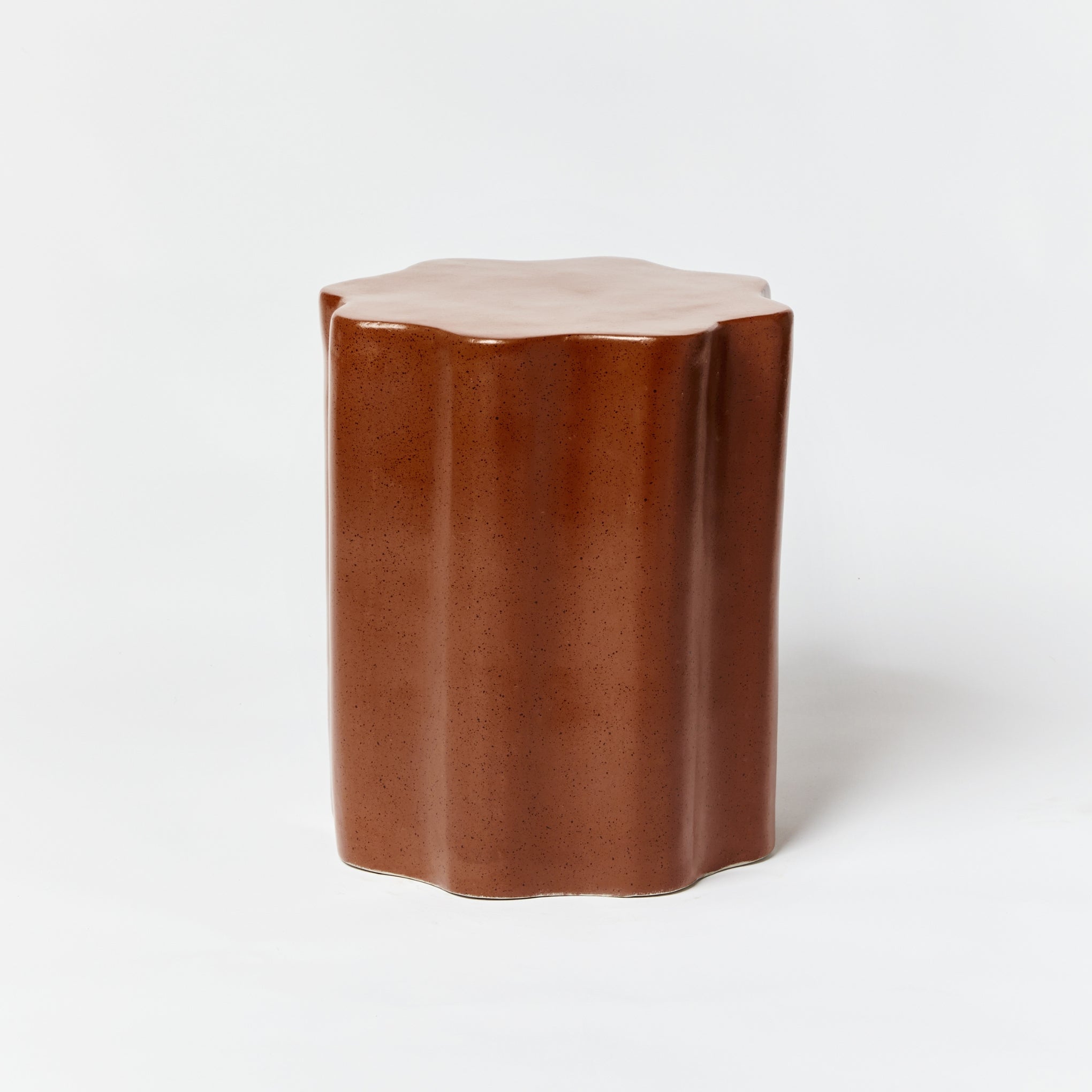 Wave Side Table Speckle Chocolate