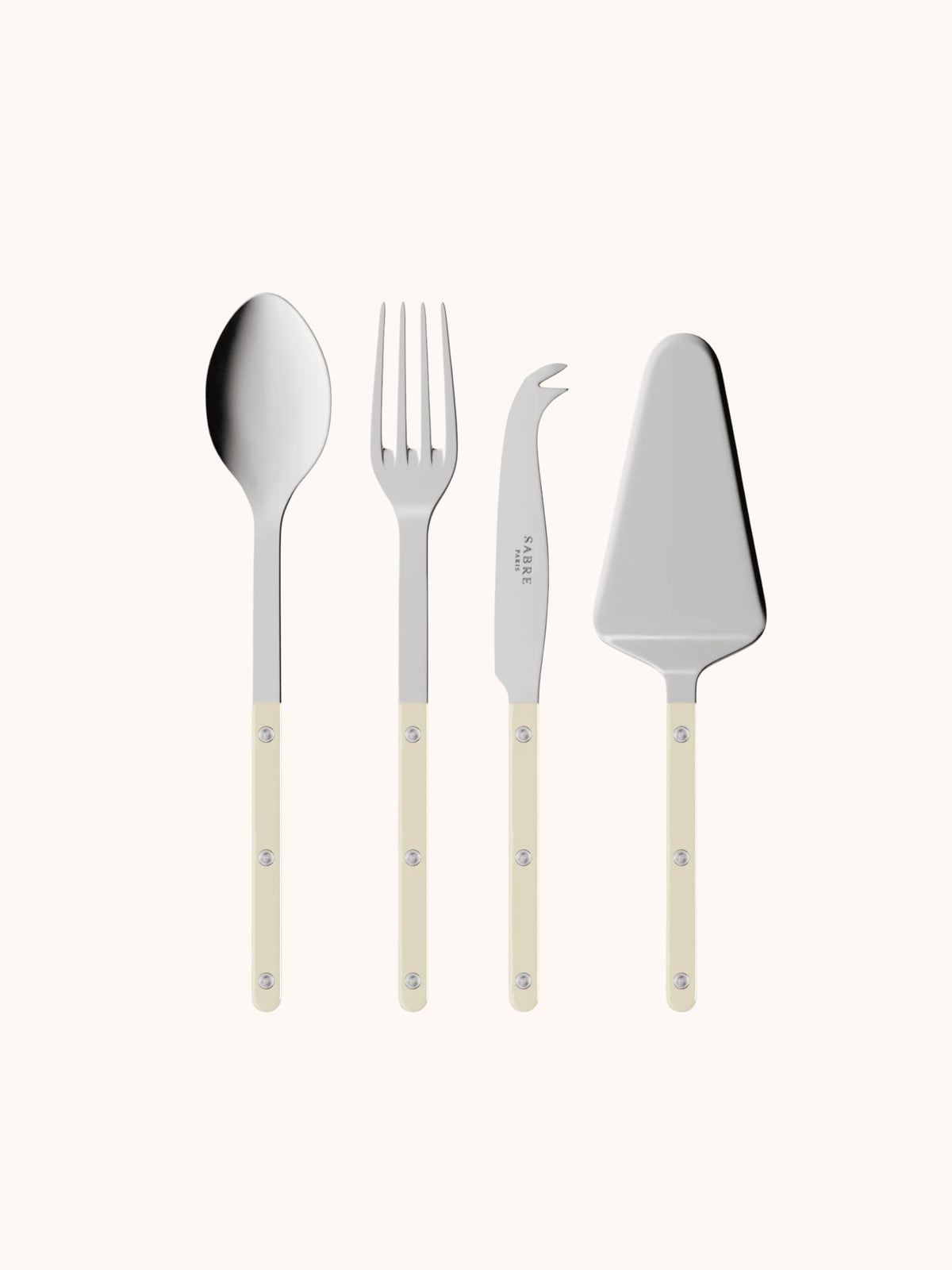 Sabre Paris Bistrot Serving Pieces Set: Ivory