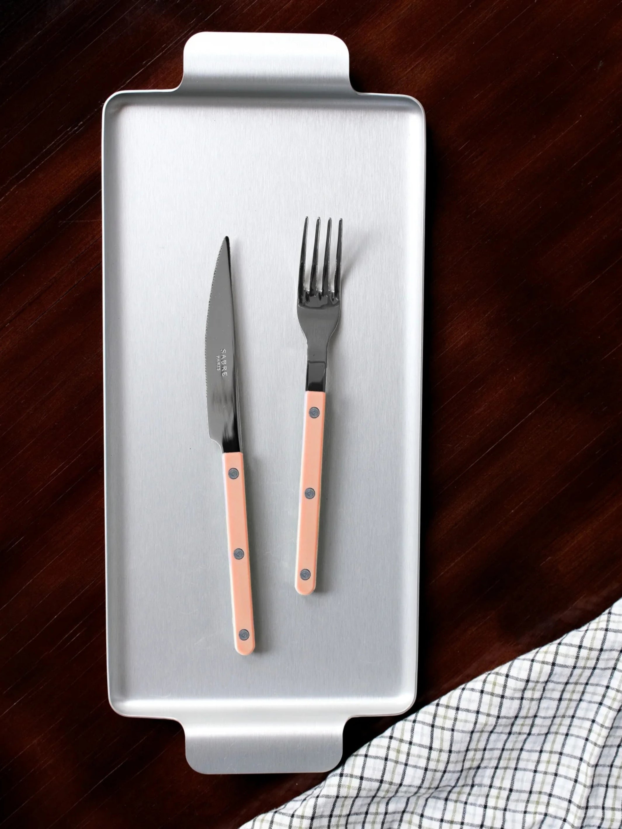 Sabre Paris Bistrot Cutlery Set: Nude Pink